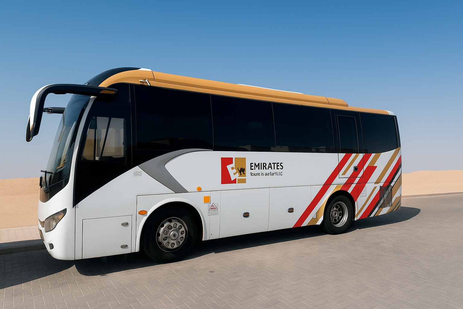 Abu Dhabi Airport (AUH) to City Hotels Transfer (25 people with luggage)